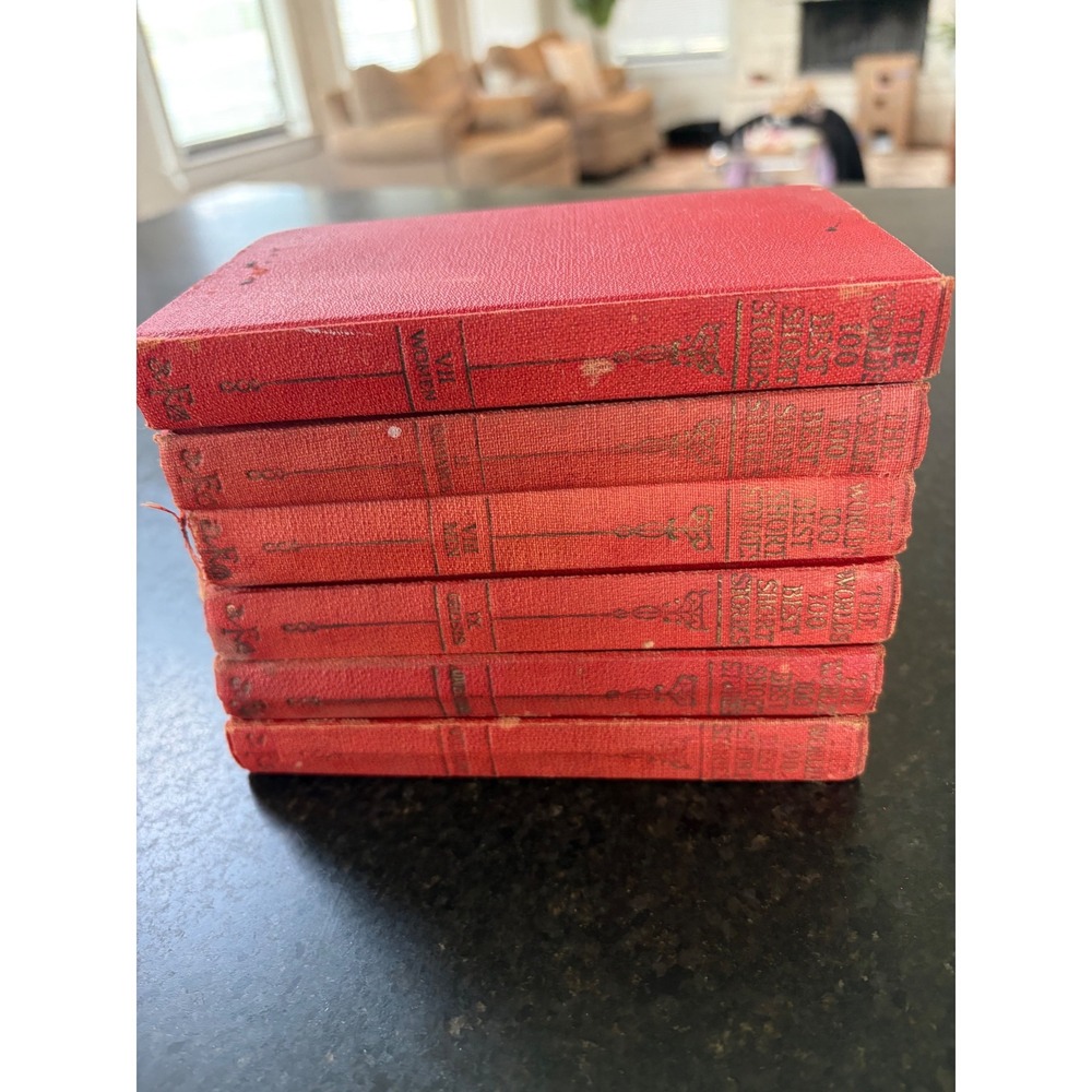 Vintage 1927 The Worlds 100 Best Short Stories Funk & Wagnalls 6 Volume Book Set